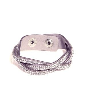 Embellished braided crystal wrap Bracelet